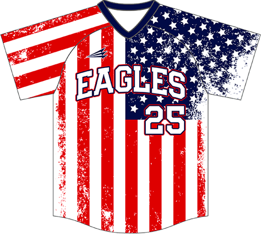 Triton Patriotic USA Baseball Jersey P142